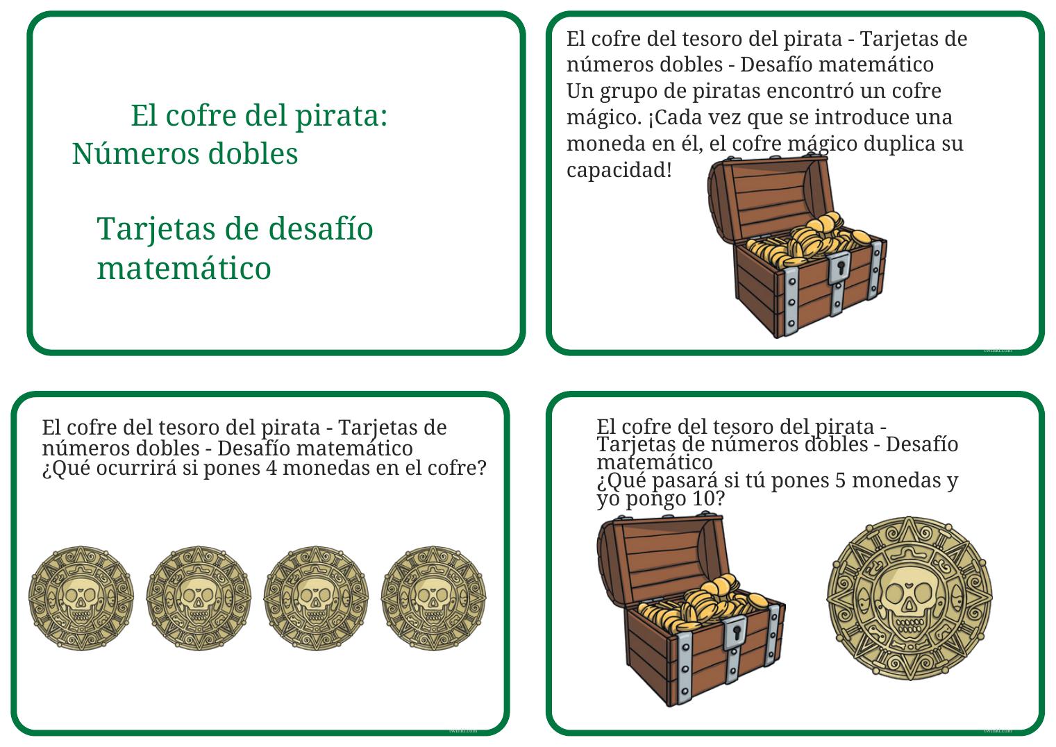 Desafío del cofre pirata — Matemáticas divertidas